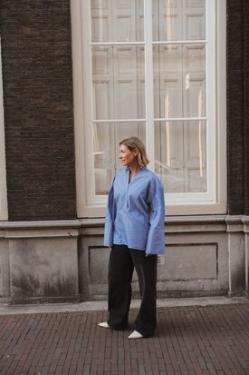 Margaux Lonnberg Holly nave stripes blouse 