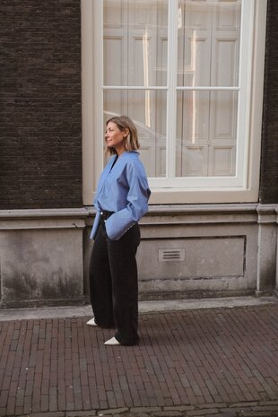 Margaux Lonnberg Holly nave stripes blouse 