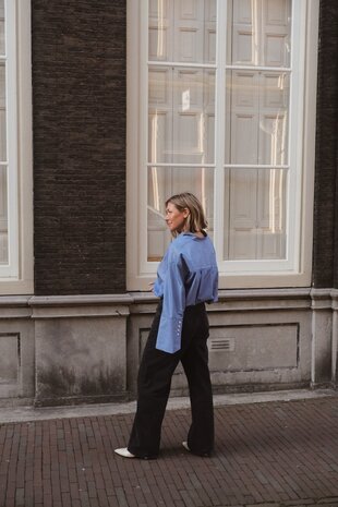 Margaux Lonnberg Holly nave stripes blouse 