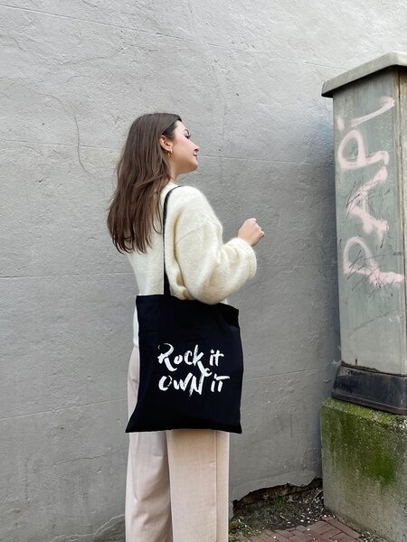 Shopper Canvas Rockin'Items Black Edition