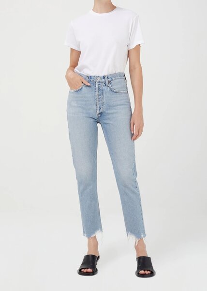 Agolde Riley Cropped High Rise Straight