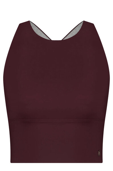 House of Gravity Cosmic crop towpath bra bordeaux