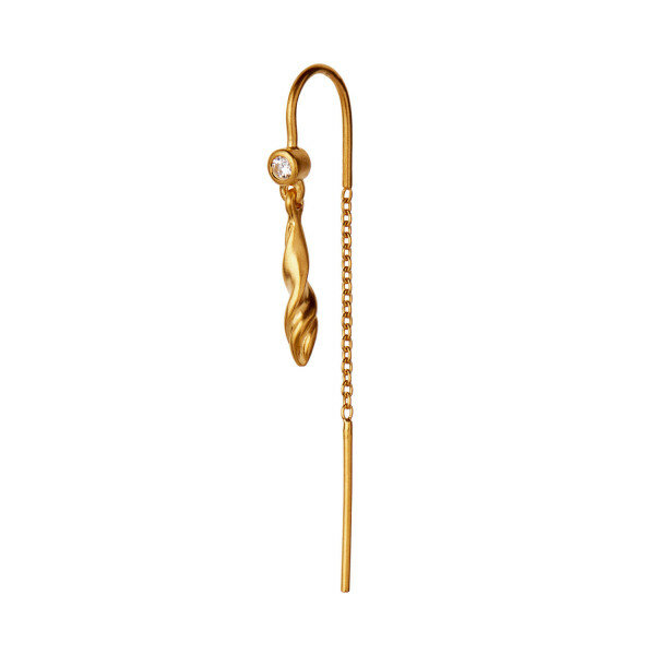 Stinea dangling petit velvet earring with chain
