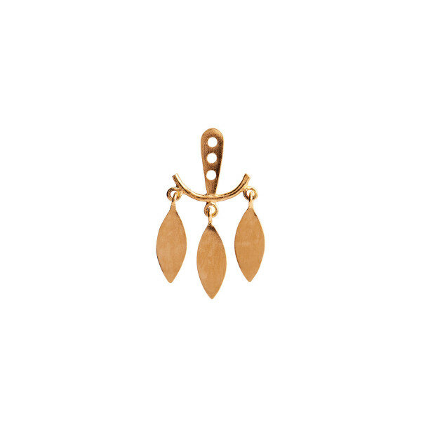 Stinea dancing three leaves behind ear earring