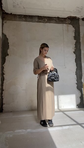 Club L' avenir Jule linen maxi skirt