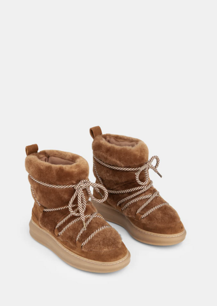Ivylee Lacey boots dark tan