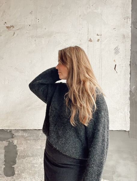 American Vintage East jumper Donker grijs