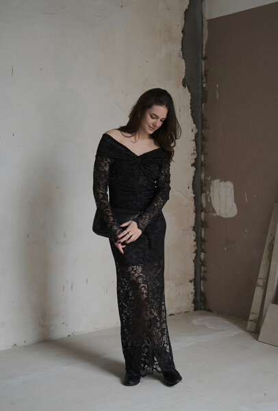Gestuz Gabri lace long dress
