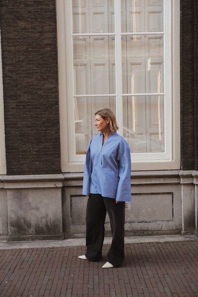 Margaux Lonnberg Holly nave stripes blouse 