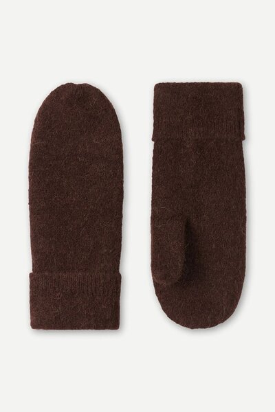  Samsoe Samsoe Nor mittens - black coffee