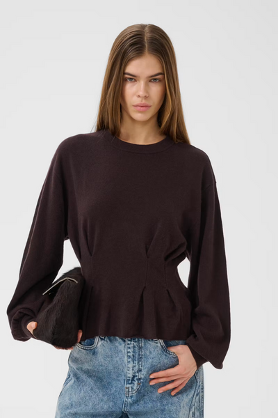 Gestuz Manzi waist pullover - Ganache