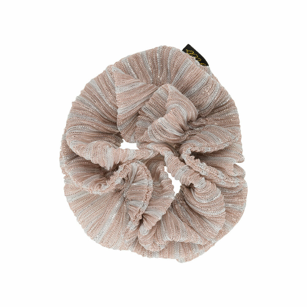 Pico scrunchie zilver/poeder