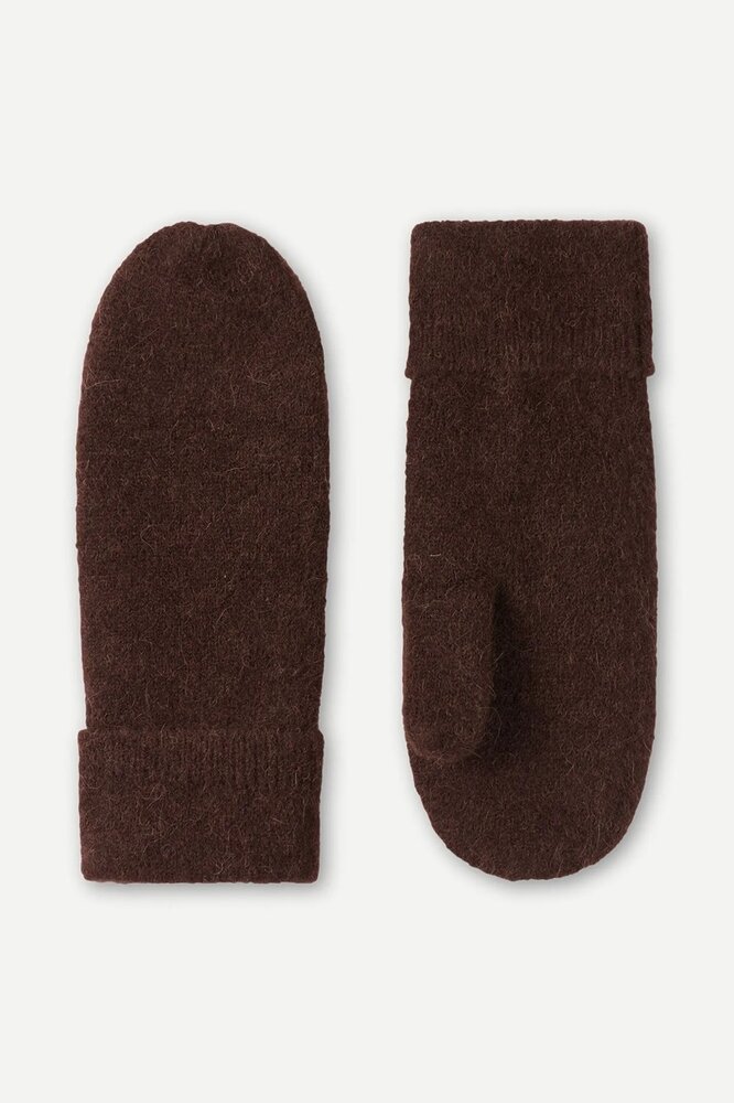  Samsoe Samsoe Nor mittens - black coffee