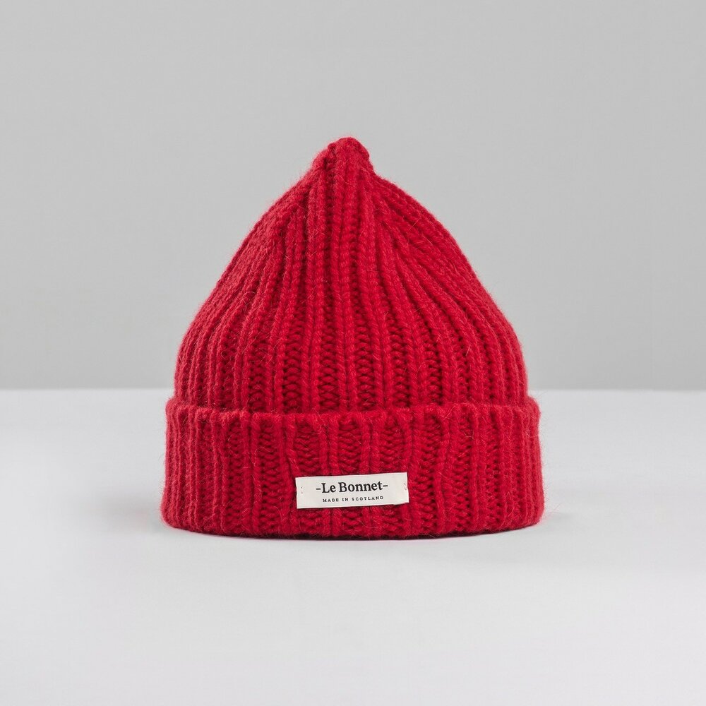 Le Bonnet logo beanie - framboise