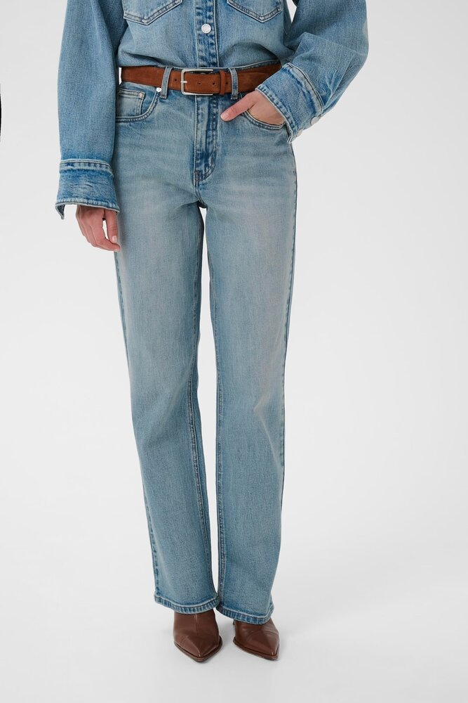 Gestuz GZjade HW straight  jeans - Blue