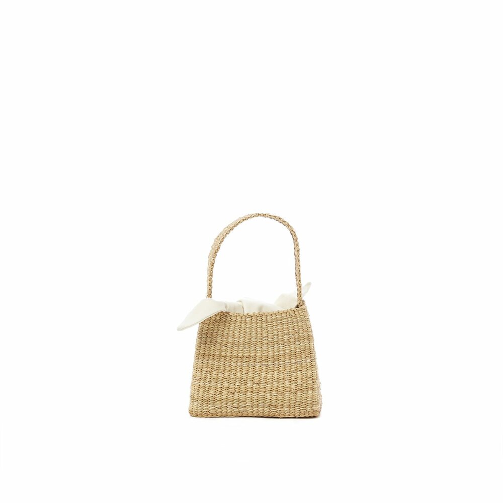 MUUN mini ella natural straw - ecru pouch