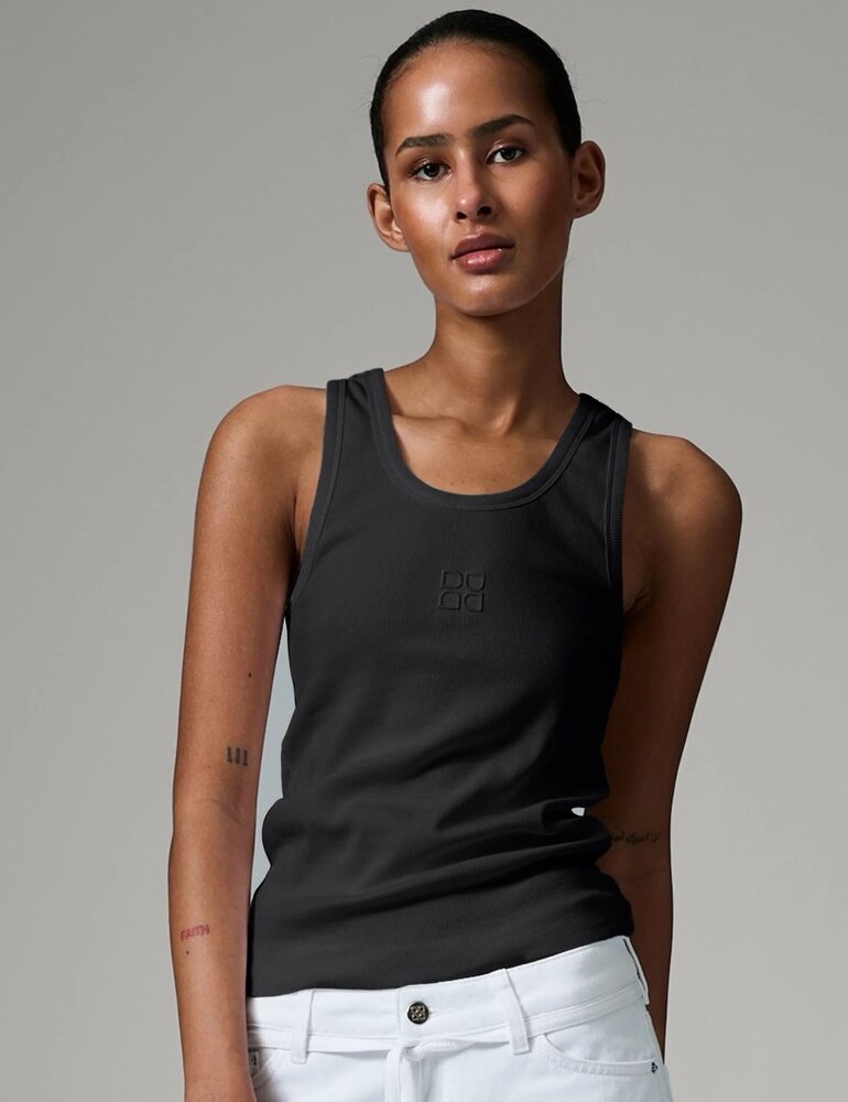 DAY Camilio classic rib tank top - black