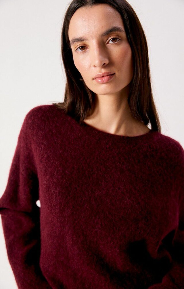 American Vintage vito poll col rond grenat